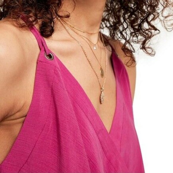 Free People All Mine Surplice Pink Tank XS, M & L - Picture 4 of 5
